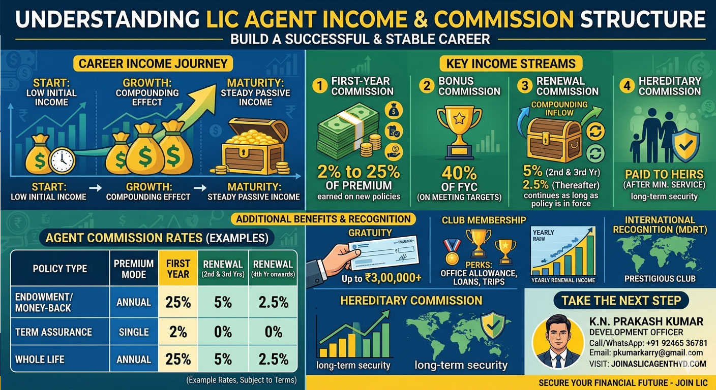 LIC Agent Income & Commission Structure